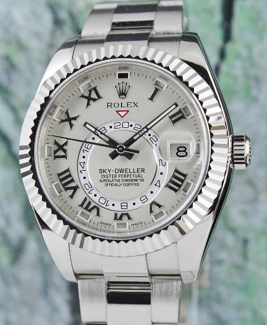 (image for) A ROLEX 18K SOLID WHITE GOLD SKY DWELLER / 326939